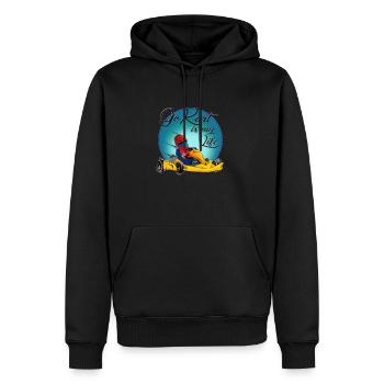 Go Kart - Männer Premium Bio Hoodie - Schwarz - Vorne - Nico (187cm)