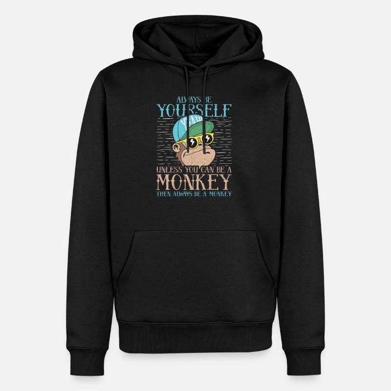 Always Be Yourself - Männer Premium Bio Hoodie - Schwarz