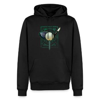 Golf - Sweat à capuche Premium bio Homme - noir - Devant - Nico (187cm)