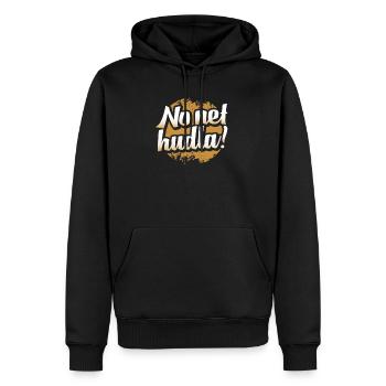 Swabian No net hudla! - Men’s Premium Organic Hoodie - black - Front - Nico (187cm)