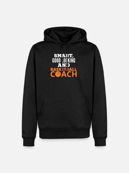 Basketball Coach - Männer Premium Bio Hoodie - Schwarz