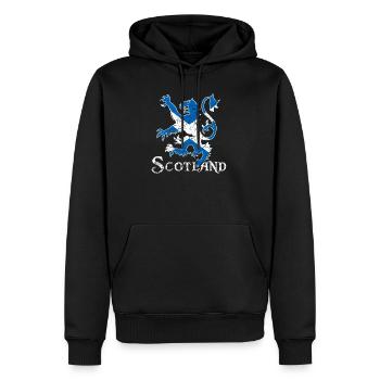 Drapeau écossais cadeau écossais rétro - Sweat à capuche Premium bio Homme - noir - Devant - Nico (187cm)