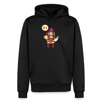 Piraten Ei Aye Kinder Ahoi Spaß Ostern Geschenk - Männer Premium Bio Hoodie - Schwarz - Vorne - Nico (187cm)