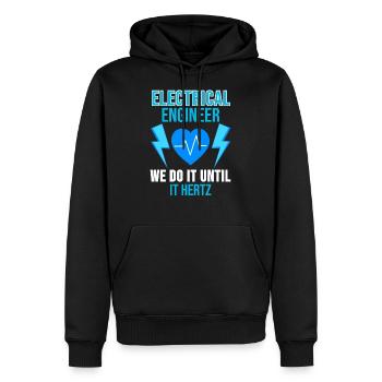 Electrical Engineering Shirt Engineer Occupation Gift - Men’s Premium Organic Hoodie - black - Front - Nico (187cm)