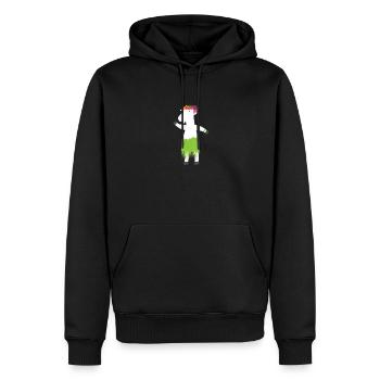 Goat - Männer Premium Bio Hoodie - Schwarz - Vorne - Nico (187cm)