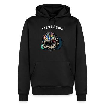 Billard - Männer Premium Bio Hoodie - Schwarz - Vorne - Nico (187cm)