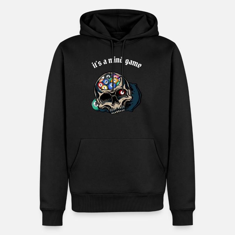 Billard - Männer Premium Bio Hoodie - Schwarz