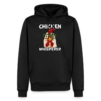Chicken Whisperer - Männer Premium Bio Hoodie - Schwarz - Vorne - Nico (187cm)