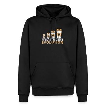 Medizin Student Kaffee Lustig - Männer Premium Bio Hoodie - Schwarz - Vorne - Nico (187cm)