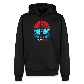 Occupy Mars Rekete Pflanze Kultivierung Planet - Männer Premium Bio Hoodie - Schwarz - Vorne - Nico (187cm)