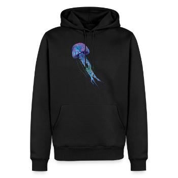 Best square jellyfish design online - Men’s Premium Organic Hoodie - black - Front - Nico (187cm)