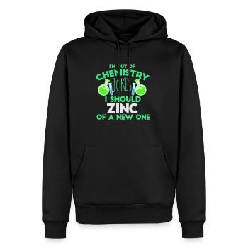 Chimiste Blagues Drôle de sort chimiste chimie - Sweat à capuche Premium bio Homme - noir - Devant - Nico (187cm)