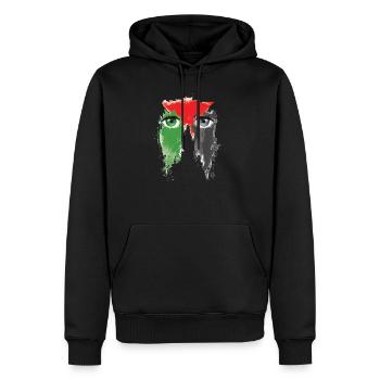 Free Palestine Freedom - Männer Premium Bio Hoodie - Schwarz - Vorne - Nico (187cm)