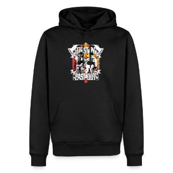 Service d'incendie premier entré dernier sorti - Sweat à capuche Premium bio Homme - noir - Devant - Nico (187cm)
