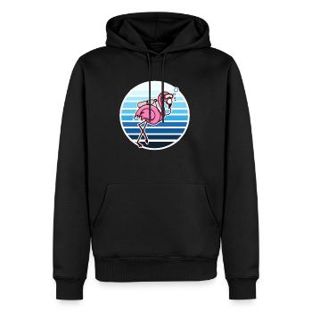 Flamingo Taucher Schnorcheln Geschenk - Sweat à capuche Premium bio Homme - noir - Devant - Nico (187cm)