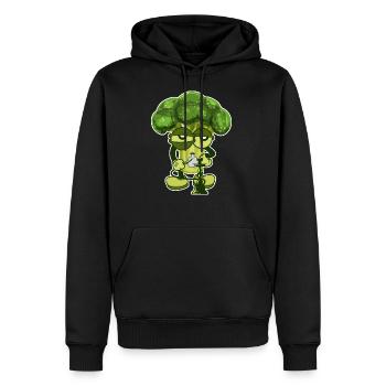 Brokkoli raucht Shisha Wasserpfeife Geschenk - Männer Premium Bio Hoodie - Schwarz - Vorne - Nico (187cm)