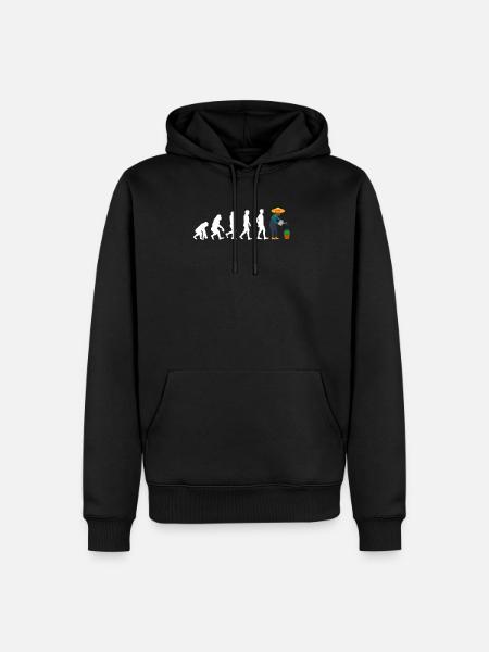 Gärtner Evolution Garten Pflege Gießkanne Rasen - Männer Premium Bio Hoodie - Schwarz