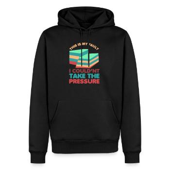 Geologie Wortspiel Das ist meine Schuld Geologe - Männer Premium Bio Hoodie - Schwarz - Vorne - Nico (187cm)
