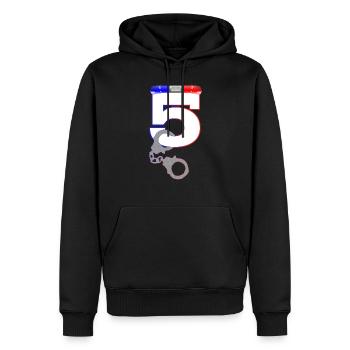 Chemise policier anniversaire 5 ans police 5 ans - Sweat à capuche Premium bio Homme - noir - Devant - Nico (187cm)