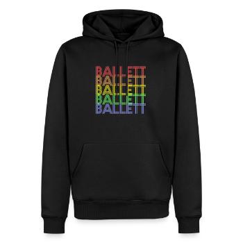 Ballett - Männer Premium Bio Hoodie - Schwarz - Vorne - Nico (187cm)