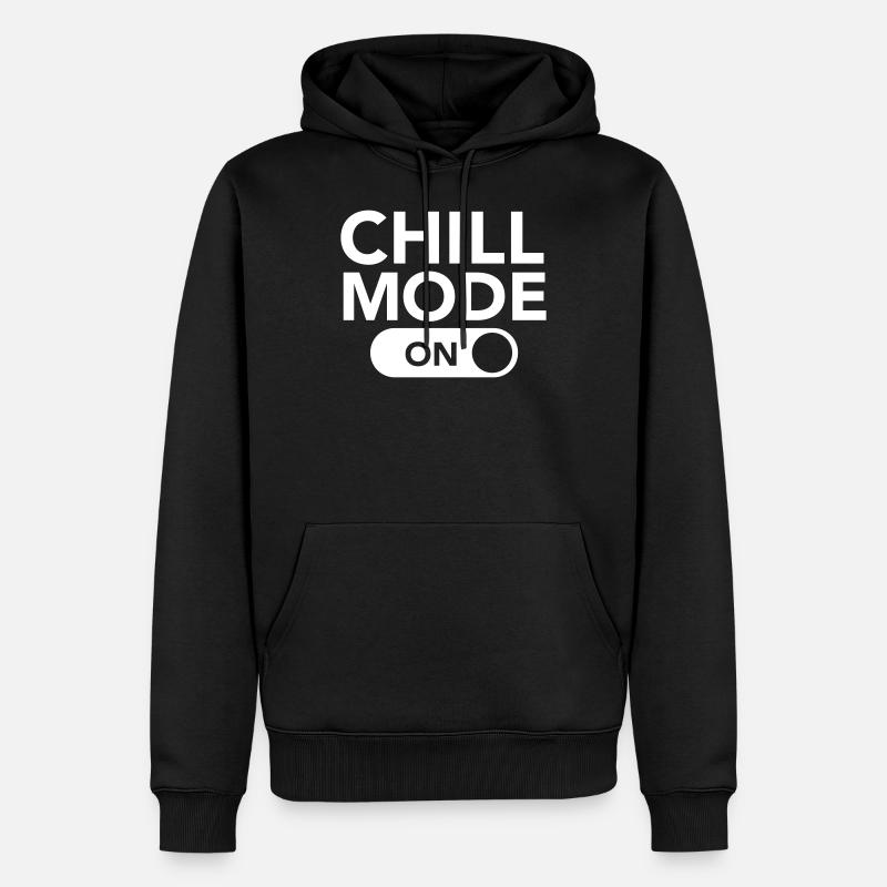 Chill Mode (On) - Männer Premium Bio Hoodie - Schwarz