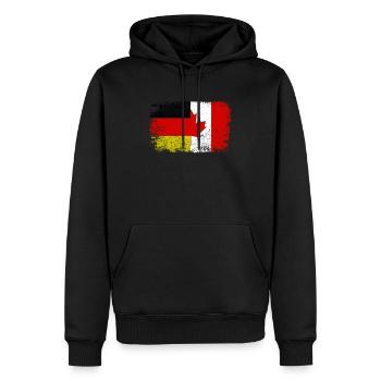 Canada Canada Drapeau Allemagne Cadeau Cool - Sweat à capuche Premium bio Homme - noir - Devant - Nico (187cm)