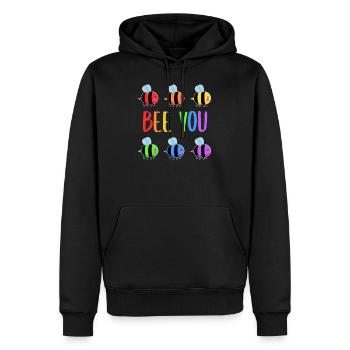 Gay Pride Homosexualité Gay Lesbienne Cadeau - Sweat à capuche Premium bio Homme - noir - Devant - Nico (187cm)