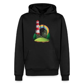 Leuchtturm, internationaler Leuchtturm Tag - Männer Premium Bio Hoodie - Schwarz - Vorne - Nico (187cm)