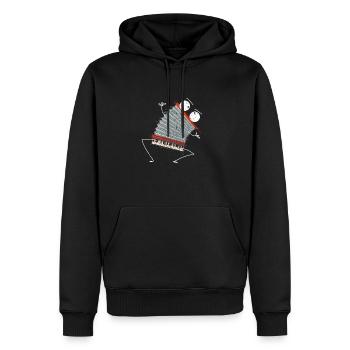 Cool Piano Akkordeon Skizze Kunstinstrument Gesche - Männer Premium Bio Hoodie - Schwarz - Vorne - Nico (187cm)