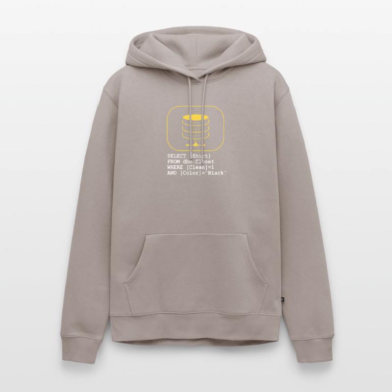 Code Datenbank SQL Sarkasmus Entwickler Geschenk Männer Premium Bio Hoodie
