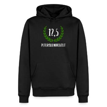 Petersilienhochzeit Petersilien Jahrestag Geschenk - Männer Premium Bio Hoodie - Schwarz - Vorne - Nico (187cm)