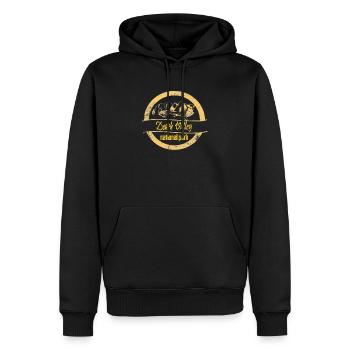 Vallée de la mort - Sweat à capuche Premium bio Homme - noir - Devant - Nico (187cm)