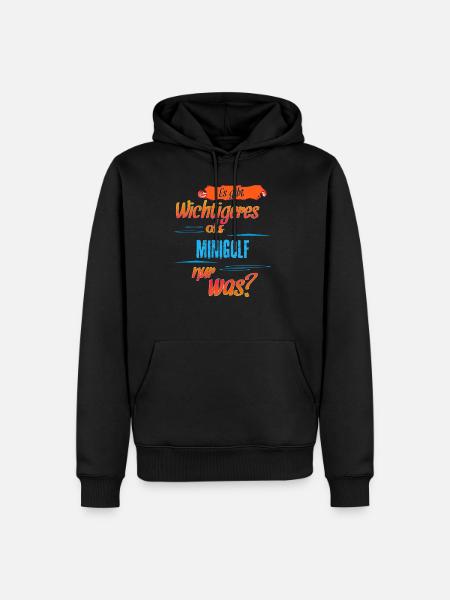 Minigolf - Männer Premium Bio Hoodie - Schwarz
