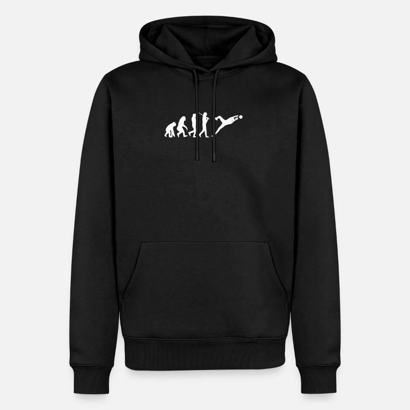 Evolution du gardien - Sweat à capuche Premium bio Homme - noir