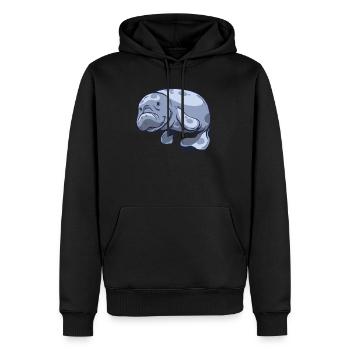 Seekuh Seekühe - Männer Premium Bio Hoodie - Schwarz - Vorne - Nico (187cm)