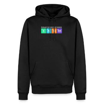 Wissenschaft Sarkasmus Primäre Elemente des Humors - Männer Premium Bio Hoodie - Schwarz - Vorne - Nico (187cm)