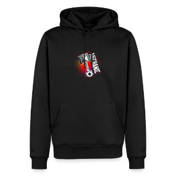 Automechaniker Kolben Skizze Jobgeschenk - Männer Premium Bio Hoodie - Schwarz - Vorne - Nico (187cm)