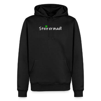 Steirerin Steier Steiermark Steirermadl Geschenk - Männer Premium Bio Hoodie - Schwarz - Vorne - Nico (187cm)