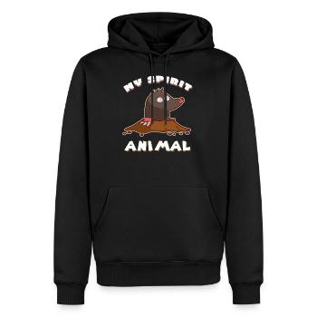 Maulwurf, kurzsichtig, Maulwurfshügel Geschenk - Männer Premium Bio Hoodie - Schwarz - Vorne - Nico (187cm)