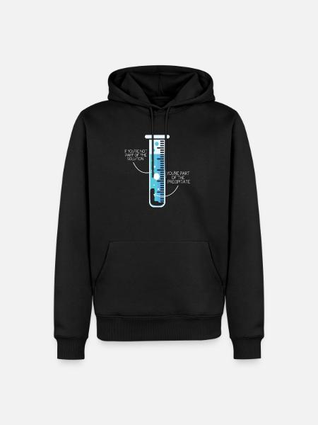 Chemie Wissenschaftler Chemiker Reagenzglas - Männer Premium Bio Hoodie - Schwarz