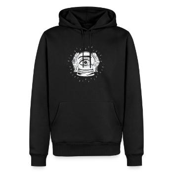 Hellseher Kristallkugel Wahrsager Zukunft - Männer Premium Bio Hoodie - Schwarz - Vorne - Nico (187cm)