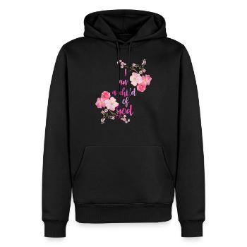 Je suis un enfant de Dieu - Sweat à capuche Premium bio Homme - noir - Devant - Nico (187cm)