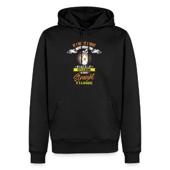 Golf Wunder Lustiger Club Golfspieler - Männer Premium Bio Hoodie - Schwarz - Vorne - Nico (187cm)