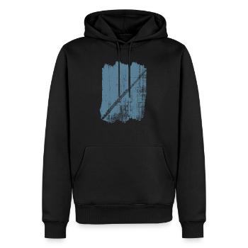 Instruments Flûte traversière - Sweat à capuche Premium bio Homme - noir - Devant - Nico (187cm)