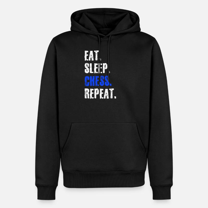 schach - Männer Premium Bio Hoodie - Schwarz