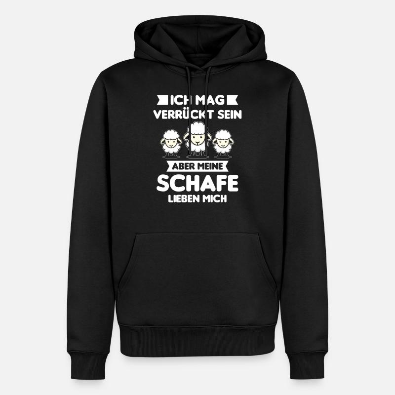 Schäfer Schaf Schafe Hirte Lustiges Geschenk - Männer Premium Bio Hoodie - Schwarz
