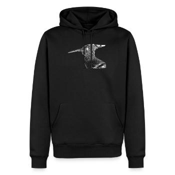 Wiedehopf Vogel - Männer Premium Bio Hoodie - Schwarz - Vorne - Nico (187cm)