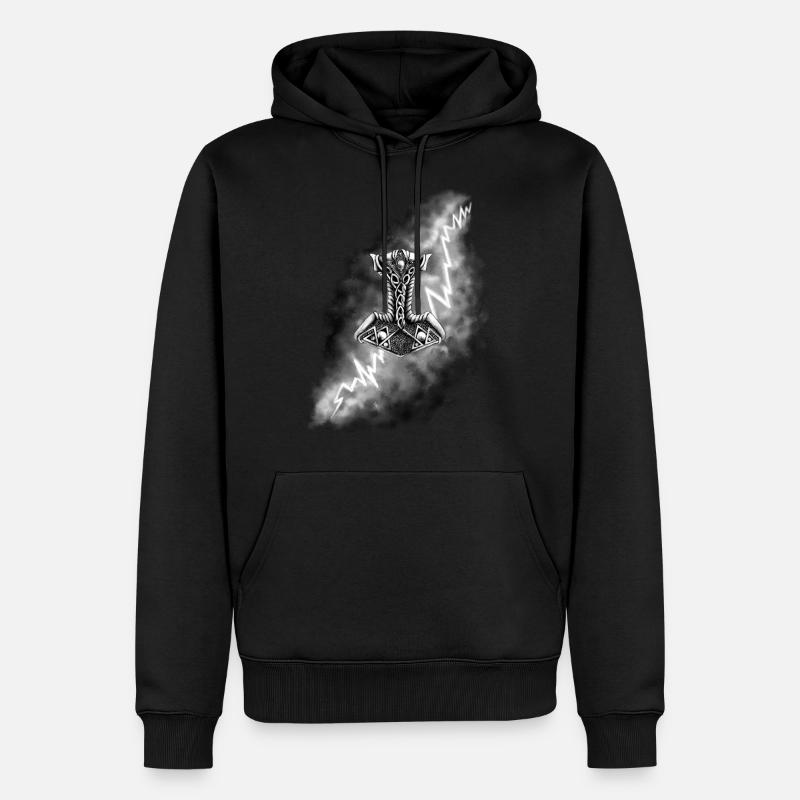 Marteau de Thor - Sweat à capuche Premium bio Homme - noir