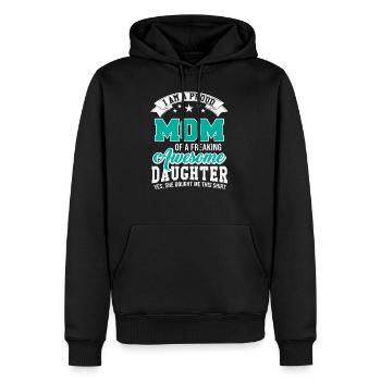 Mutter tochter geschenk - Männer Premium Bio Hoodie - Schwarz - Vorne - Nico (187cm)