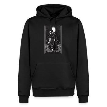 Judgment - Lecture de cartes de tarot - Sweat à capuche Premium bio Homme - noir - Devant - Nico (187cm)